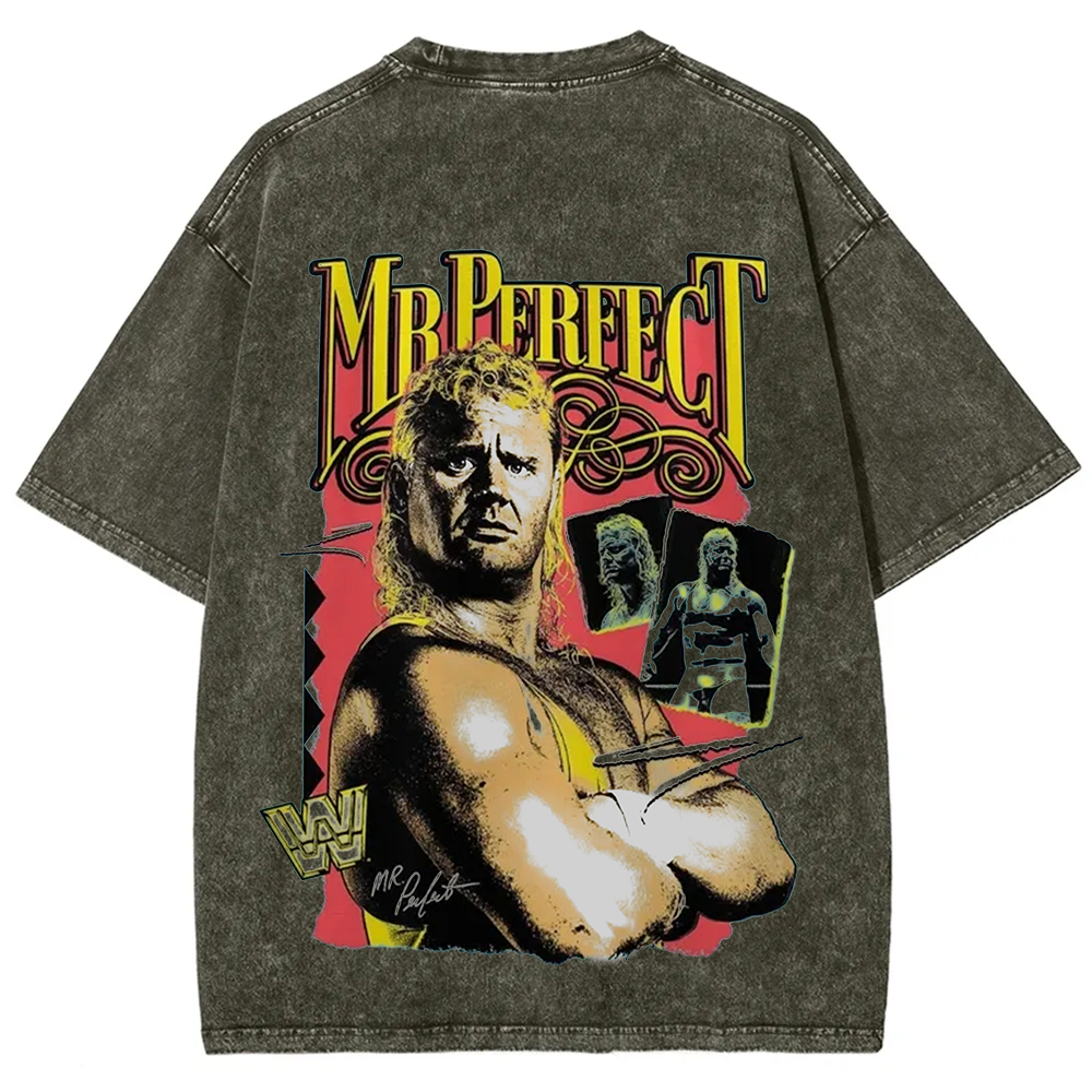WWE Mr. Perfect Wrestling Casual Printed t-Shirt