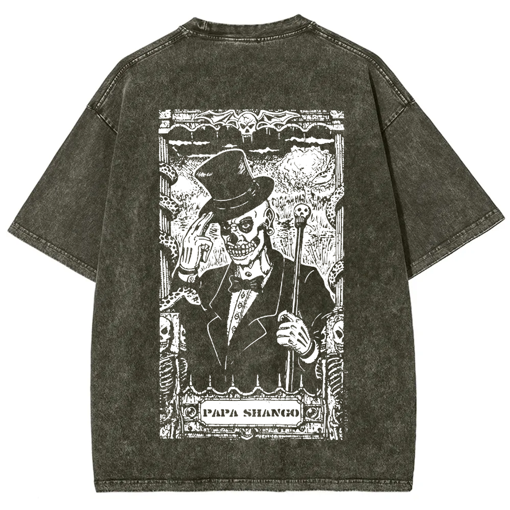 WWE Papa shango Washed  t-Shirt