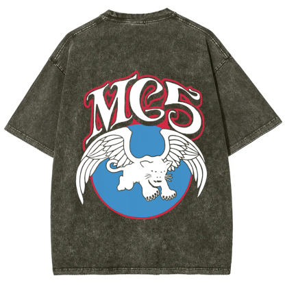 Unisex Vintage Washed  M.C.5 Music Bands t-Shirt