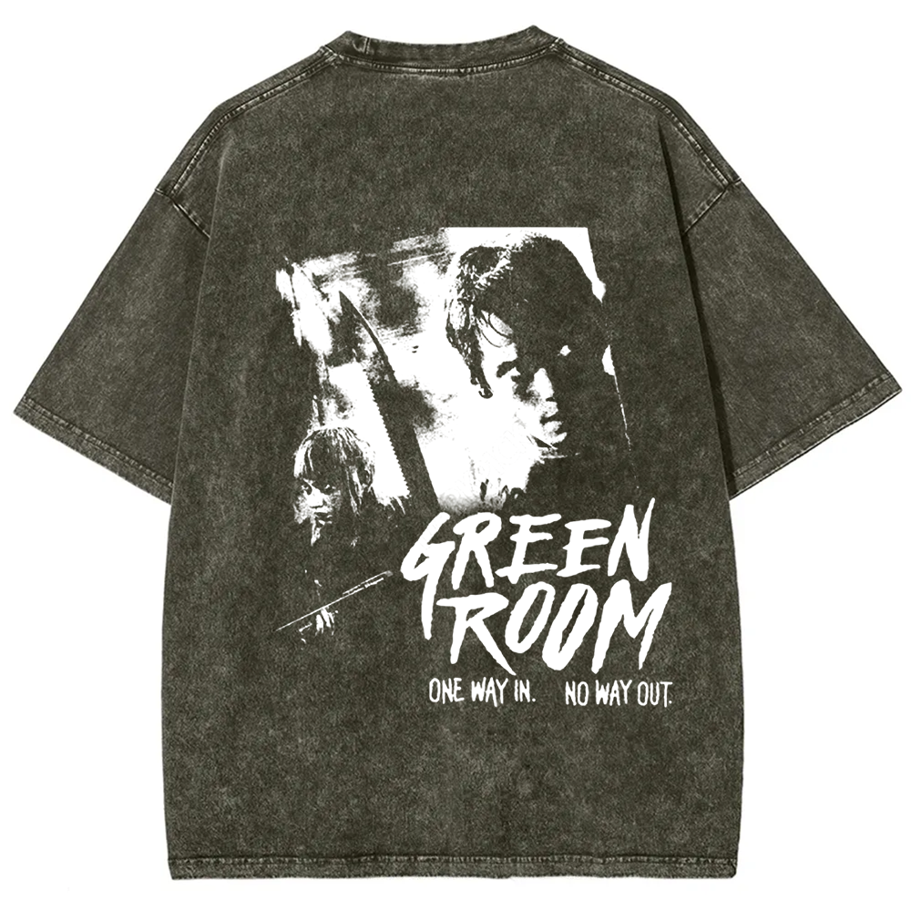 Unisex Vintage Washed  Green room horror movie 2015 t-Shirt
