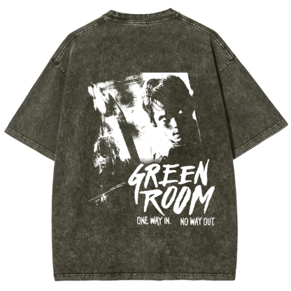 Unisex Vintage Washed  Green room horror movie 2015 t-Shirt