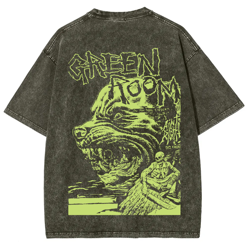 Unisex Vintage Washed  Green room horror movie 2015 t-Shirt