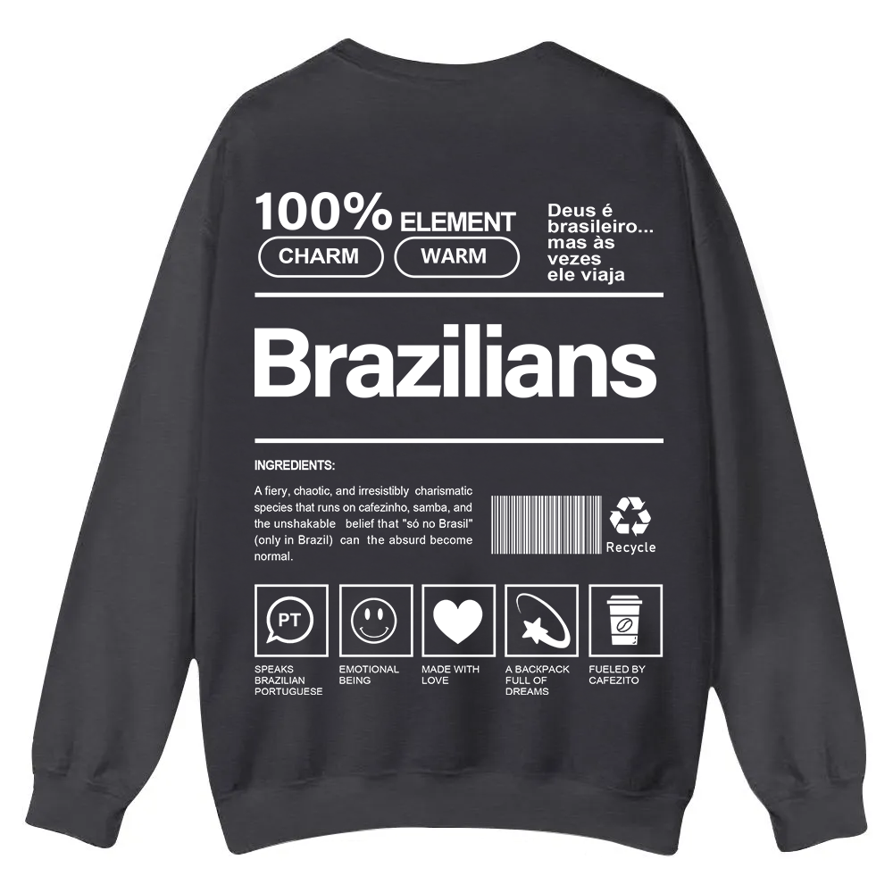 Brazilians Unisex Fit  Casual Crewneck Sweatshirt wearishow