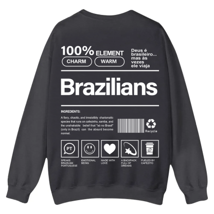 Brazilians Unisex Fit  Casual Crewneck Sweatshirt wearishow