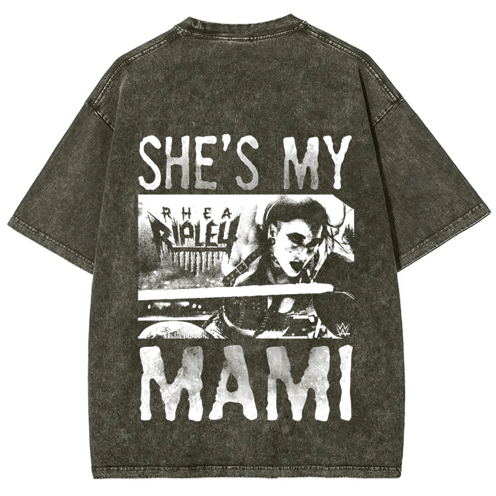 Unisex Vintage WWE Rhea Ripley "she is my mami " t-Shirt