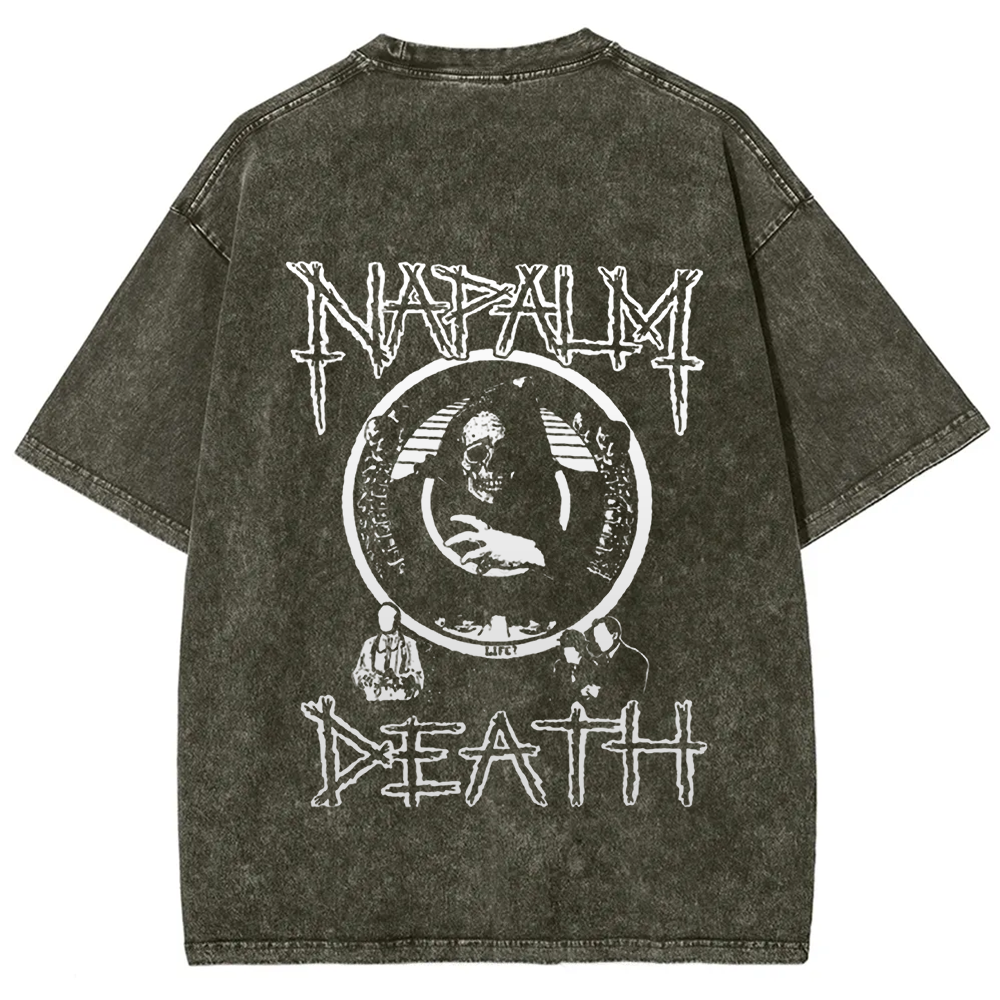 Unisex Vintage  Napalm Death Ban  t-Shirt