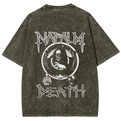 Unisex Vintage  Napalm Death Ban  t-Shirt