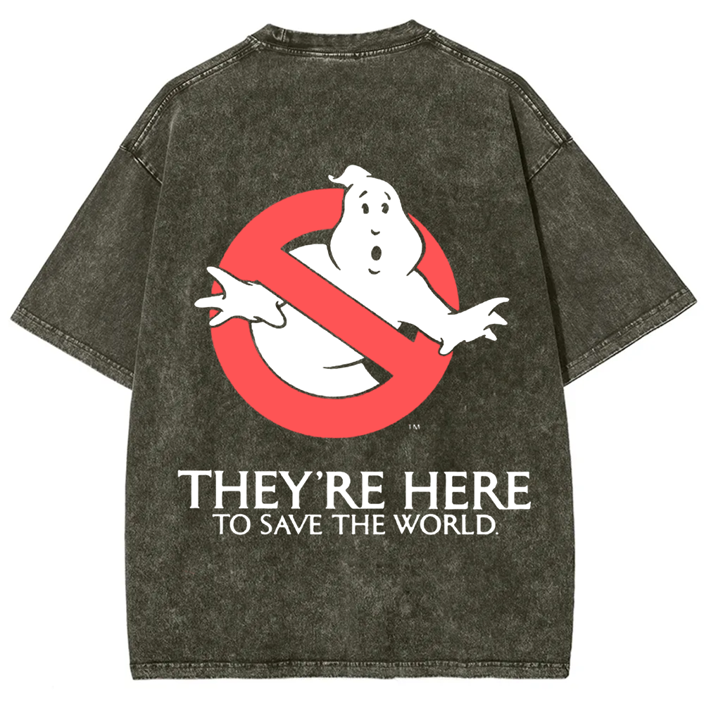 Unisex Vintage  Ghostbusters Horror Movie  t-Shirt