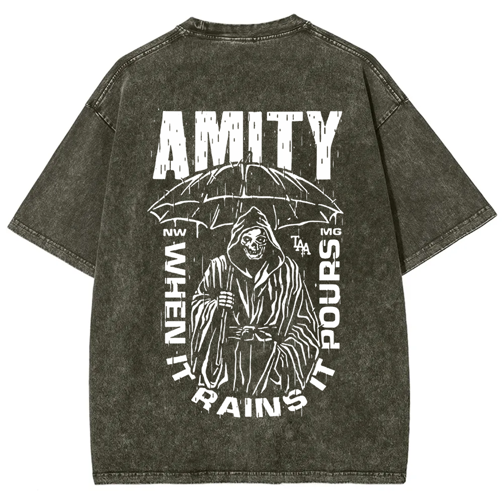 Unisex Vintage The Amity Affliction Band  t-Shirt