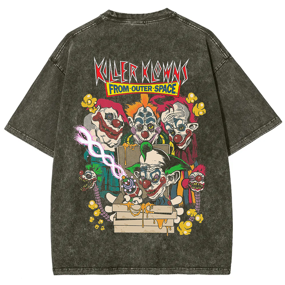 Unisex Vintage Killer Klowns from Outer Space Horror Movie t-Shirt