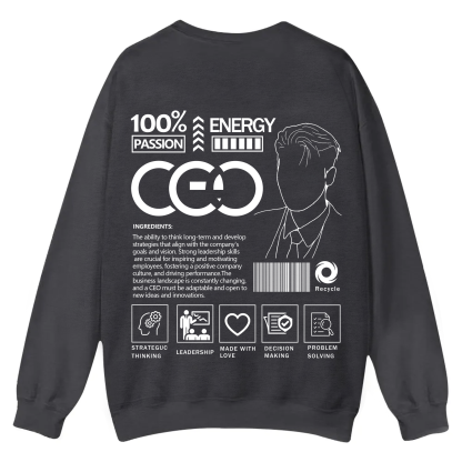 CEO Unisex Casual Crewneck Sweatshirt