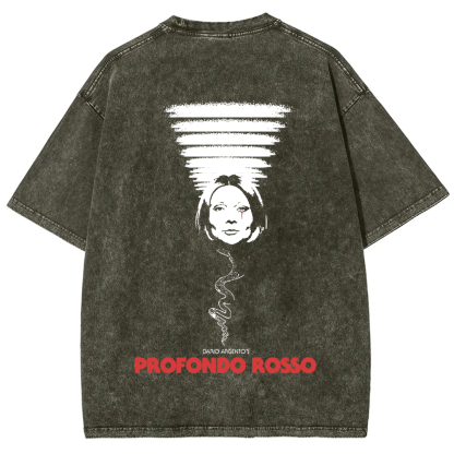 Unisex Vintage Deep Red Horror Movie t-Shirt