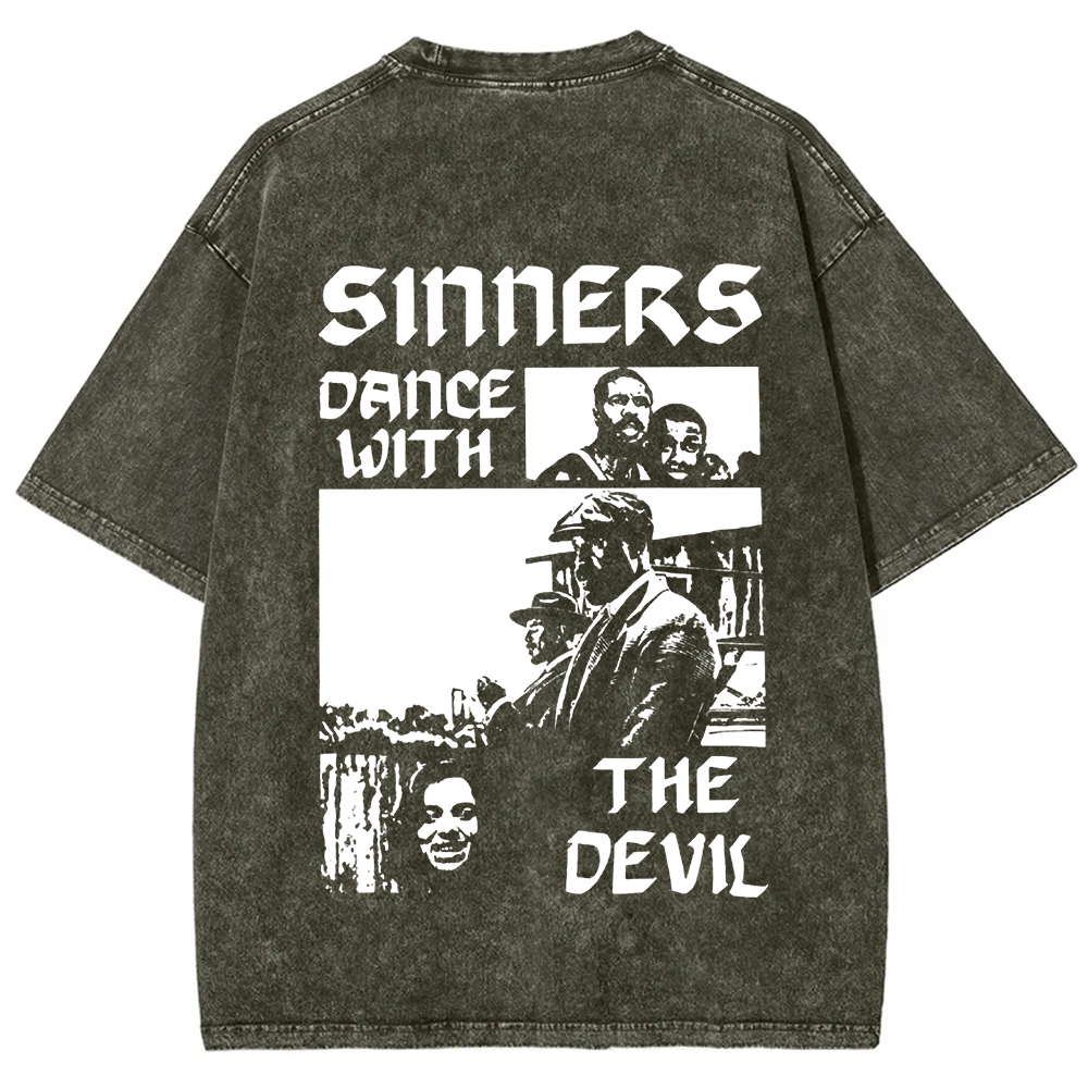 Unisex Vintage  Sinners Horror Movie t-Shirt