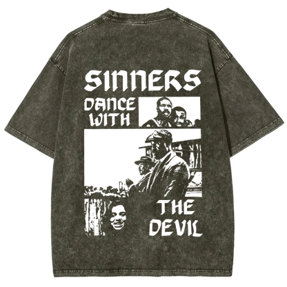Unisex Vintage  Sinners Horror Movie t-Shirt