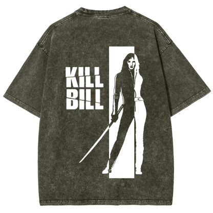 Unisex Vintage  Kill Bill Horror Movie t-Shirt