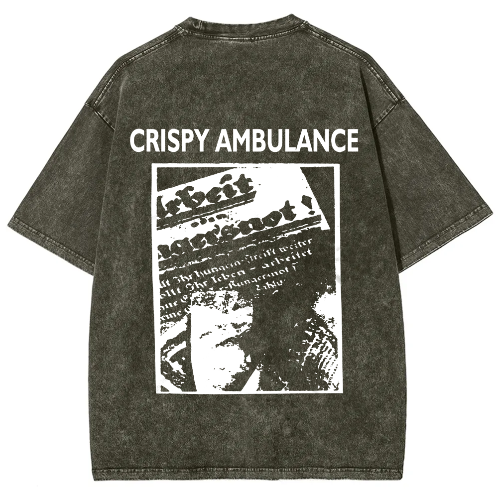 Unisex Vintage Crispy Ambulance Band t-Shirt