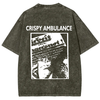Unisex Vintage Crispy Ambulance Band t-Shirt