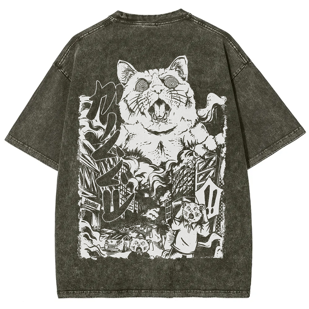 Unisex Vintage Monster Cat t-Shirt