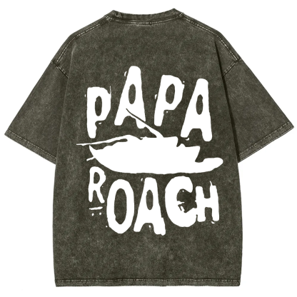 Unisex Vintage Papa Roach Rock Band t-Shirt