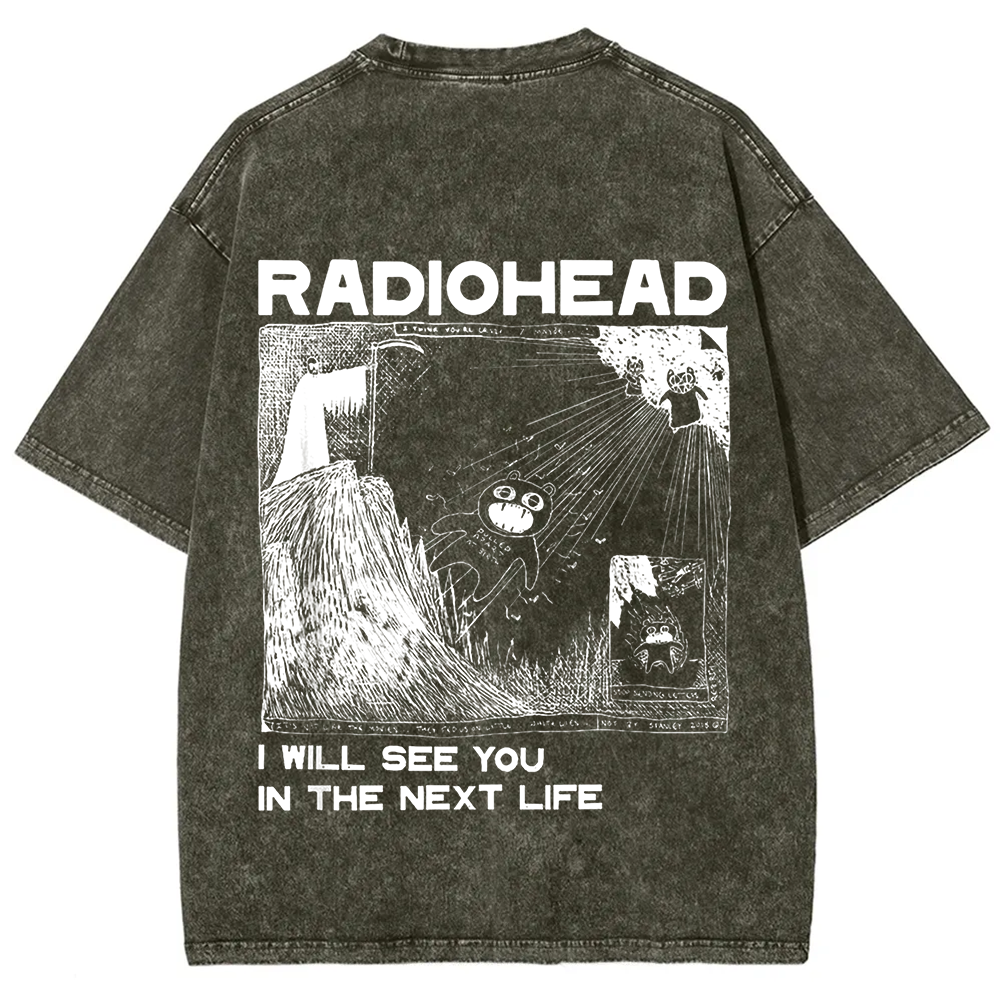 Unisex Vintage  Radiohead Band t-Shirt