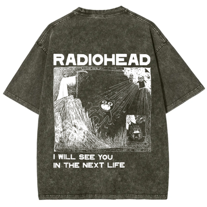 Unisex Vintage  Radiohead Band t-Shirt