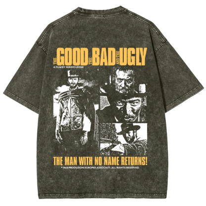 Unisex Vintage  The good, the bad and the ugly movie t-Shirt
