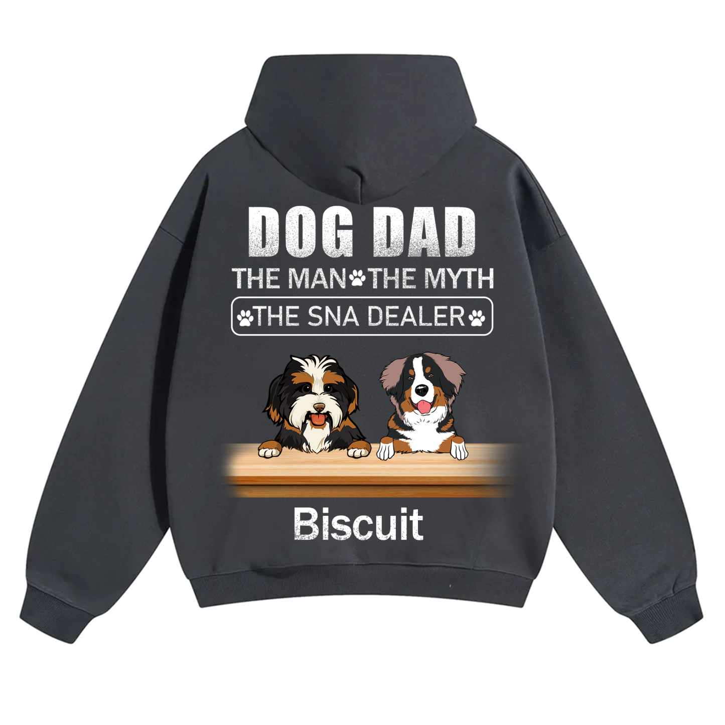 Dog Dad The Man The Myth The Snack Dealer - Personalized Custom Unisex Hoodie