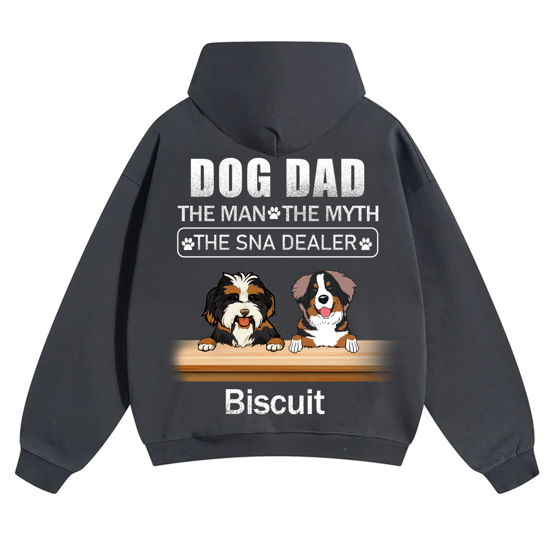 Dog Dad The Man The Myth The Snack Dealer - Personalized Custom Unisex Hoodie