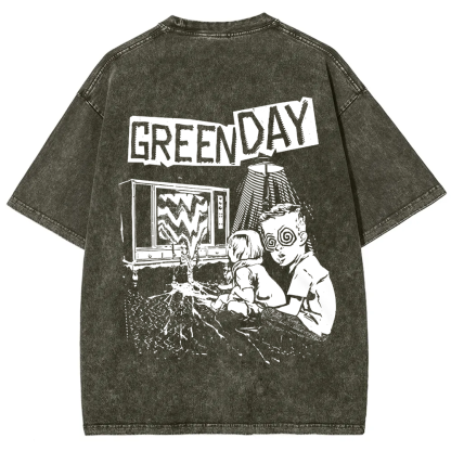 Unisex Vintage Green Day Band t-Shirt