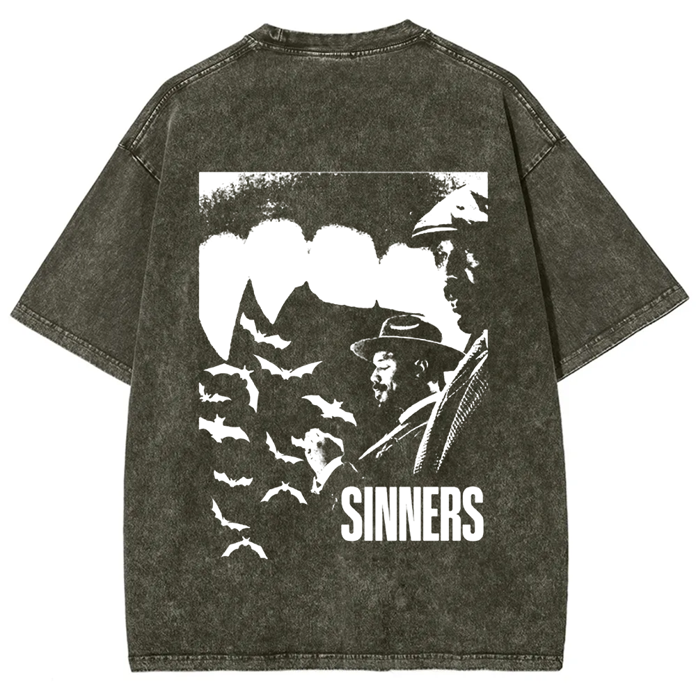 Unisex Vintage Sinners 2025 Horror Movie t-Shirt