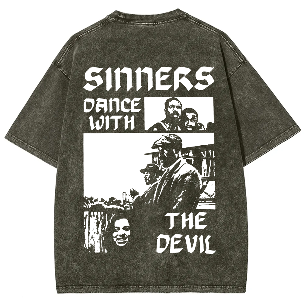 Unisex Vintage Sinners Horror Movie t-Shirt