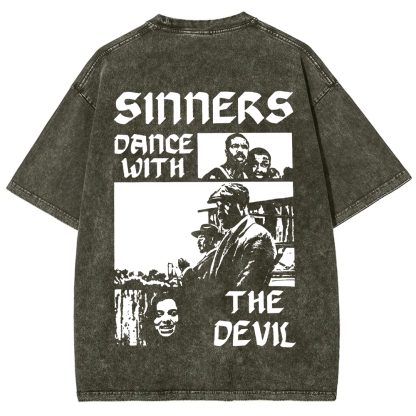 Unisex Vintage Sinners Horror Movie t-Shirt