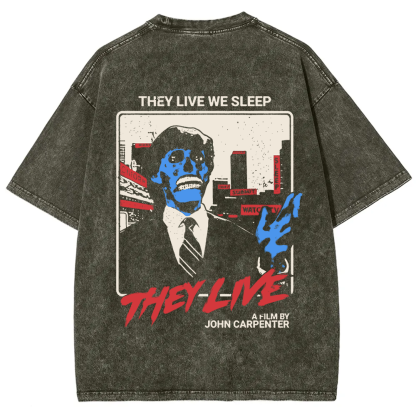 Unisex Vintage They Live horror movie  t-Shirt