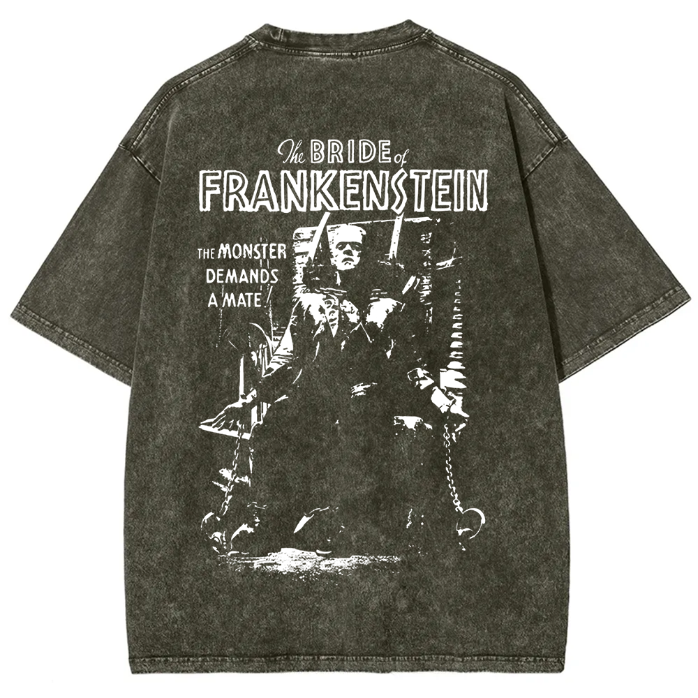 Unisex Vintage Bride of Frankenstein Horror Movie t-Shirt