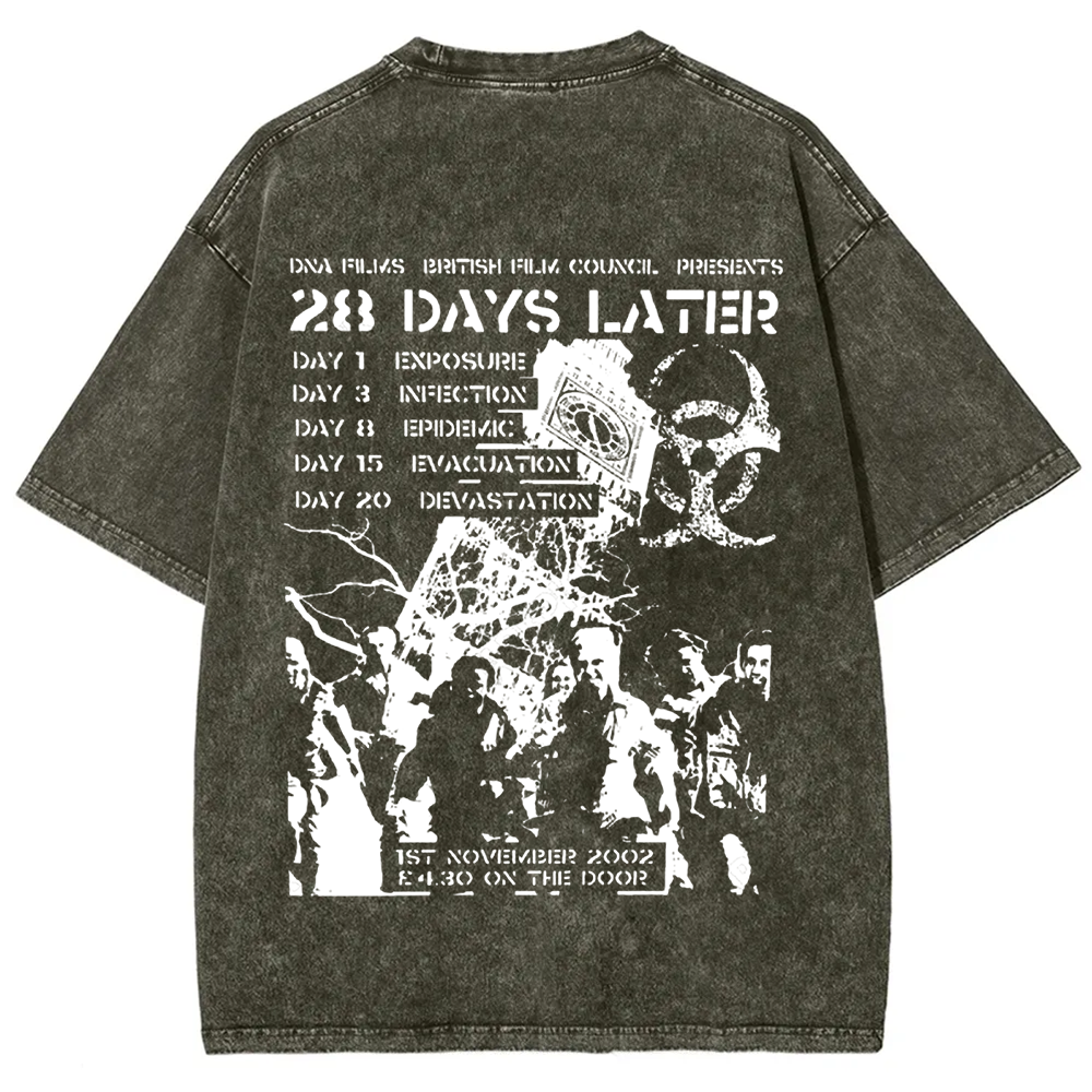 Unisex Vintage 28 Days Later Horror Movie  t-Shirt