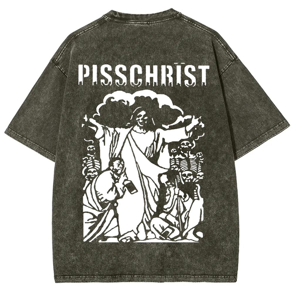 Unisex Vintage Pisschrist Band t-Shirt