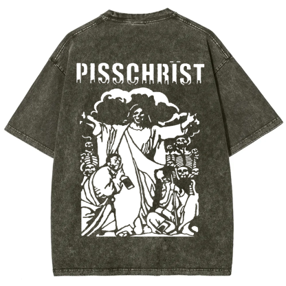 Unisex Vintage Pisschrist Band t-Shirt