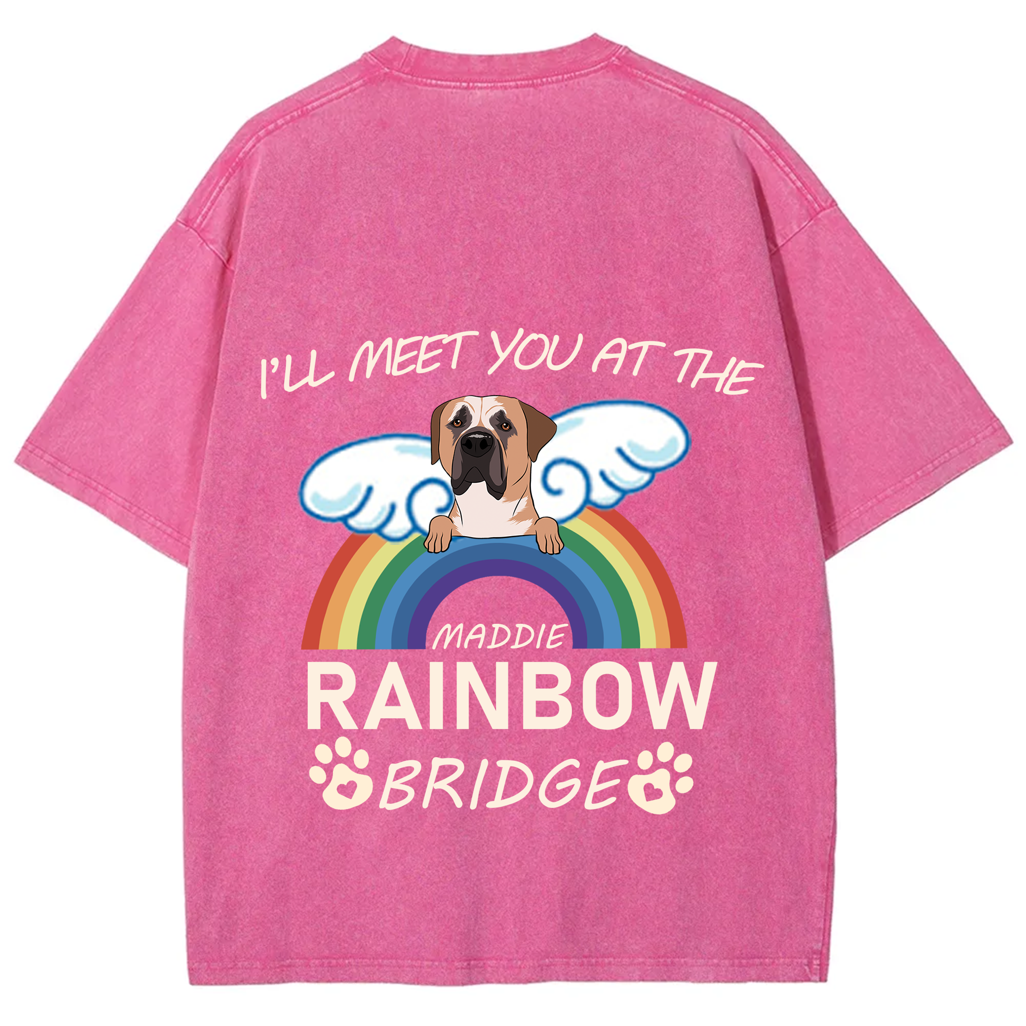 I'll Meet You At The Rainbow Bridge - Personalized Custom Unisex T-shirt