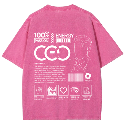 CEO Unisex Fit Washed T-Shirt