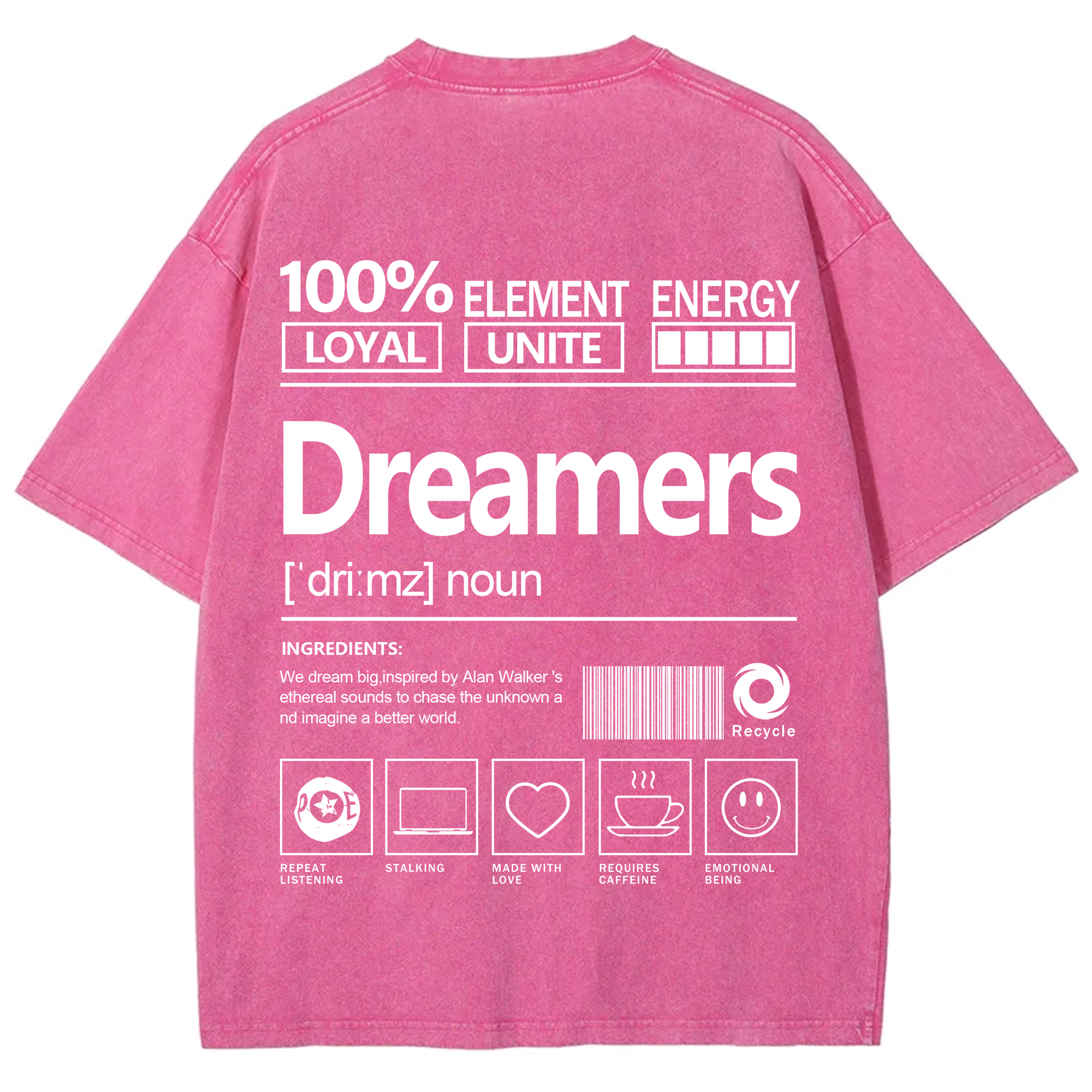 Dreamers  Unisex Fit Washed T-Shirt