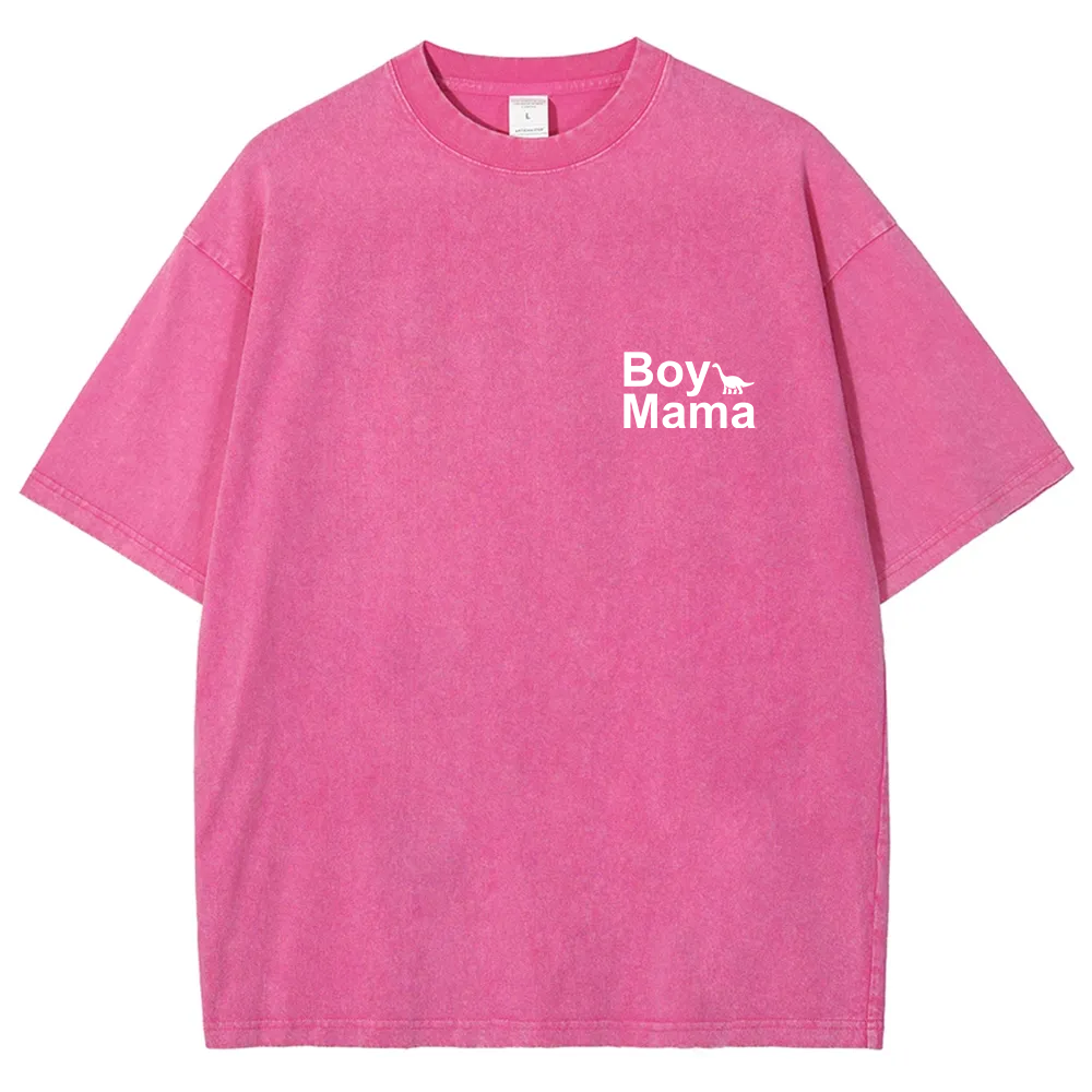 Boy Mama Unisex Fit Washed T-Shirt