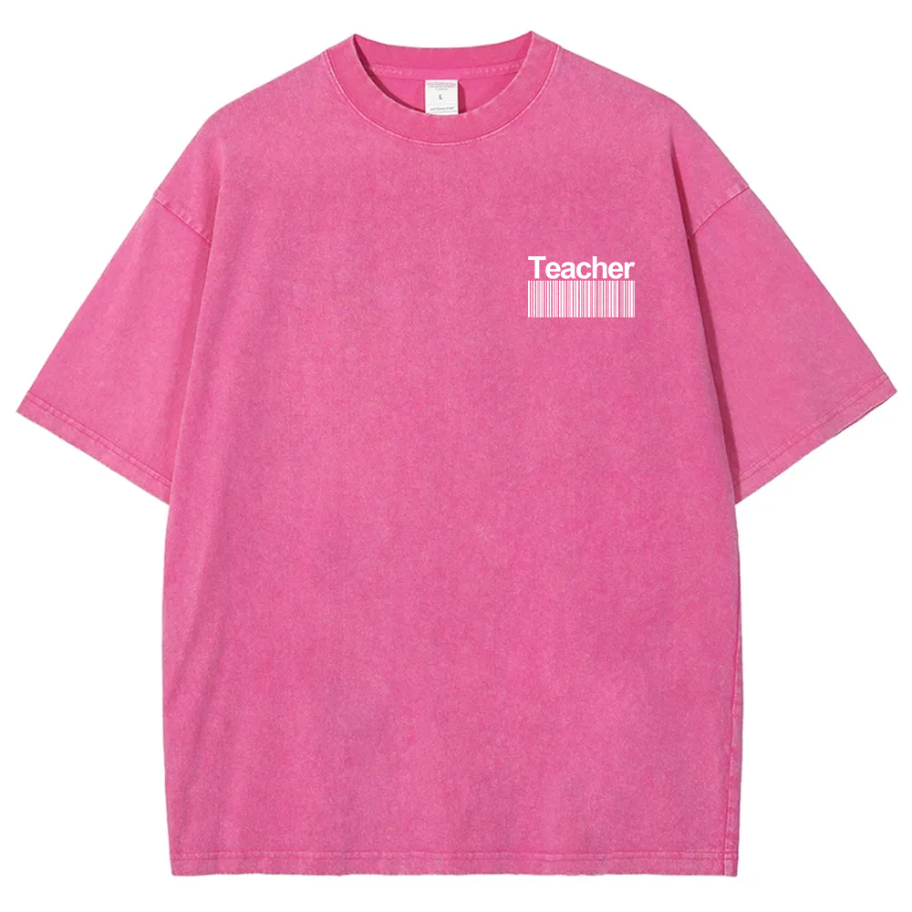 Teacher Unisex Fit Washed T-Shirt