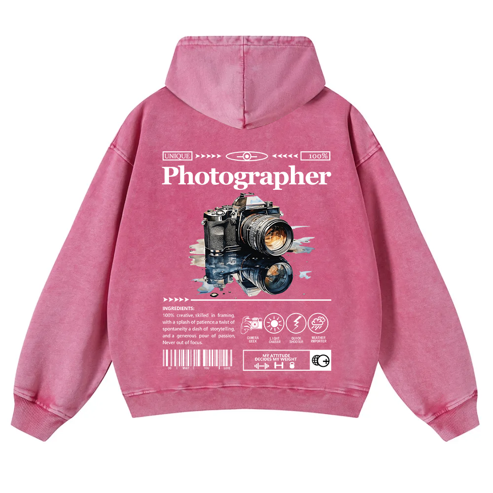 Photographer Washed Hoodie wearishow