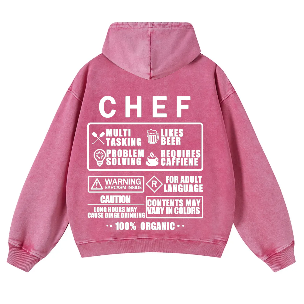 Chef Casual Washed Hoodie 