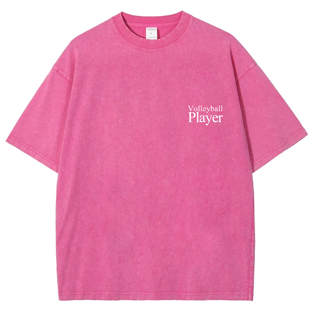 Volleyball Player Unisex Fit Washed T-Shirt