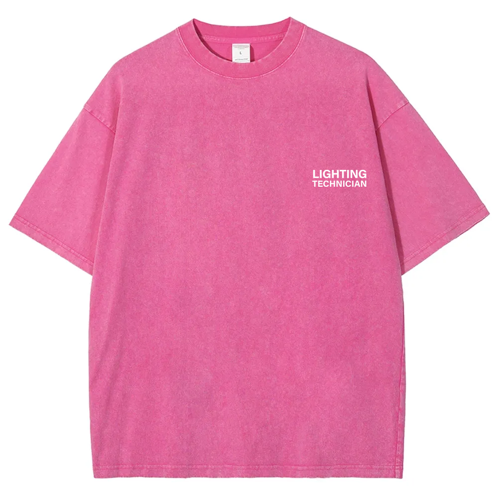 Lighting Technician Unisex Fit Washed T-Shirt