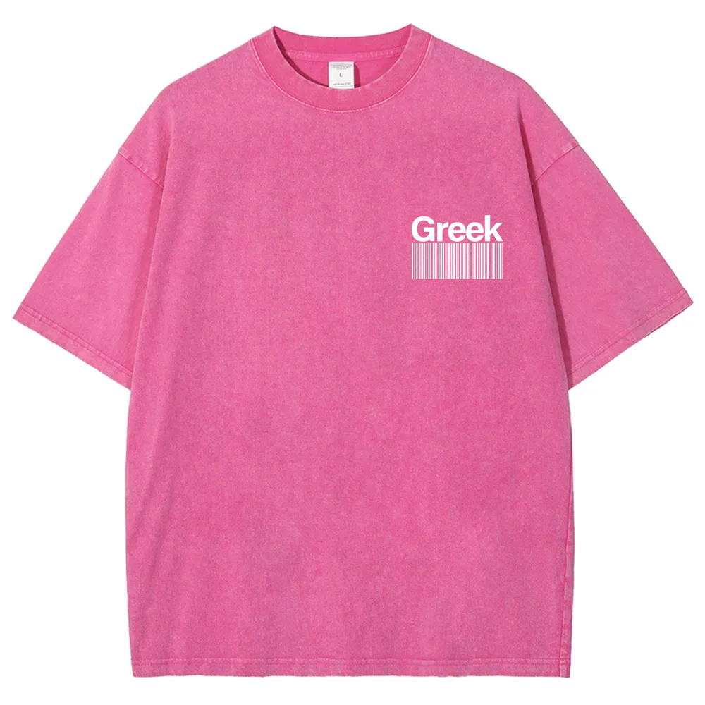 Greek Unisex Fit  Washed T-Shirt