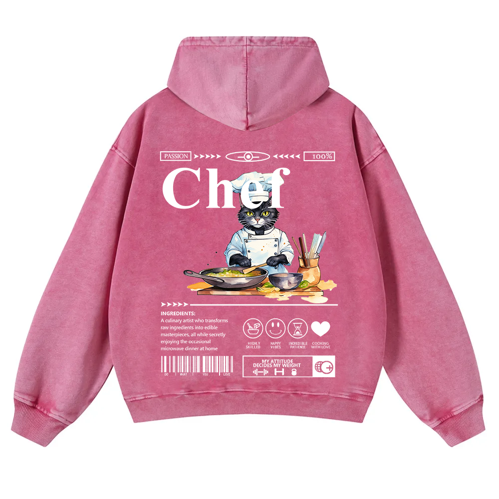 Chef Washed Hoodie wearishow