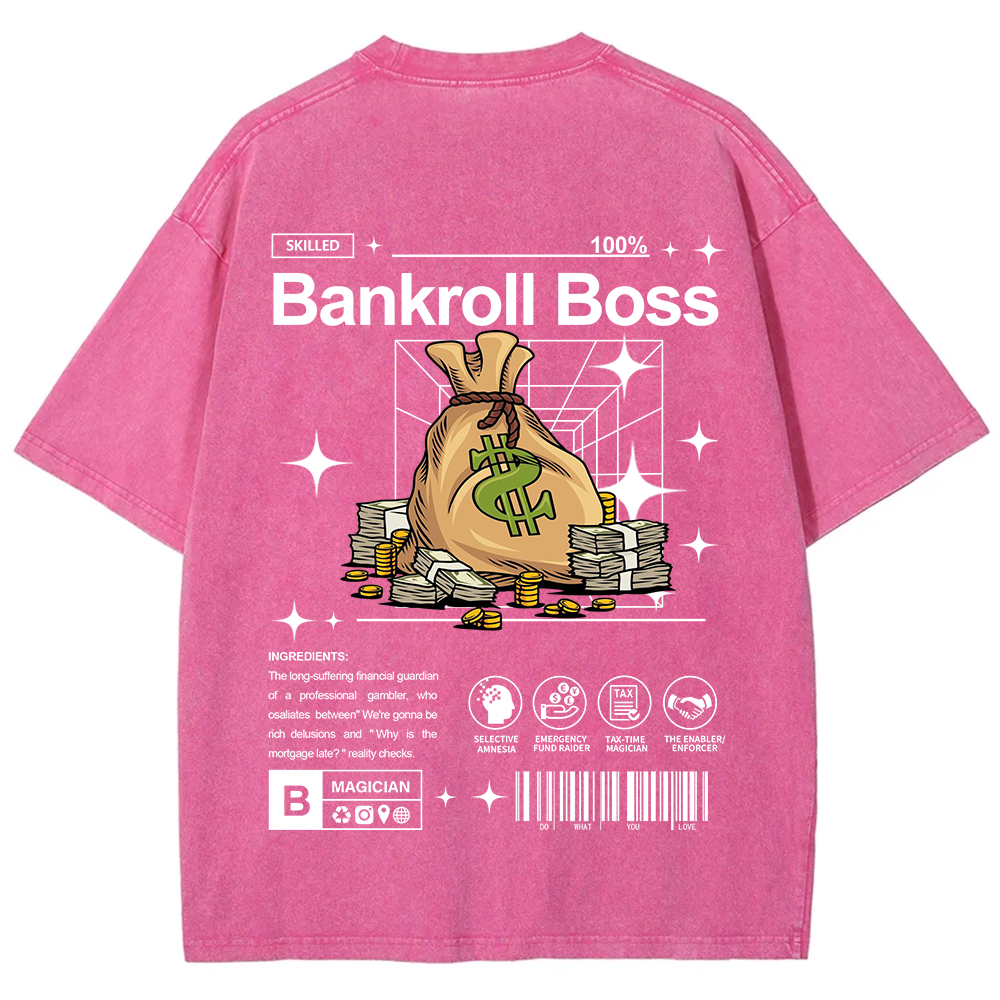 Bankroll Boss Unisex Fit Washed T-Shirt