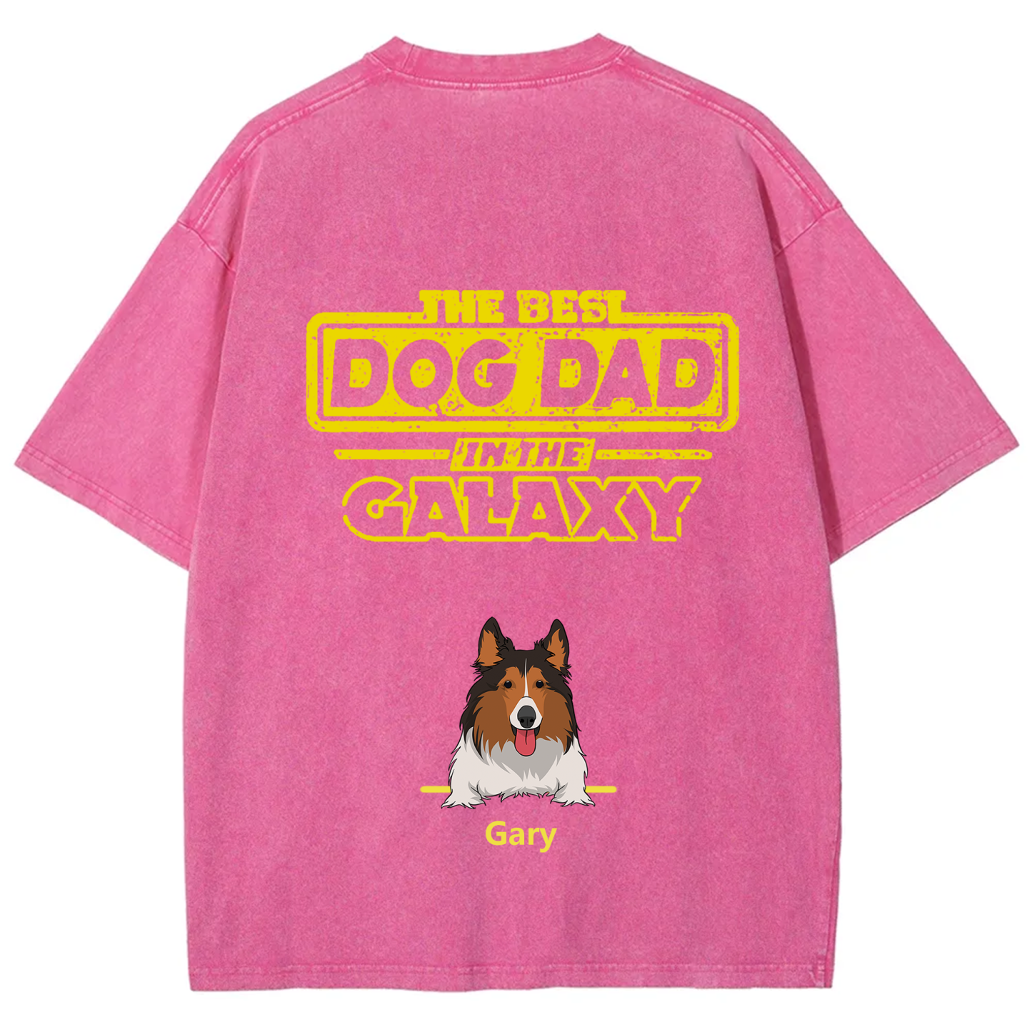 The Best Dog Dad In The Galaxy - Personalized Custom Unisex T-shirt